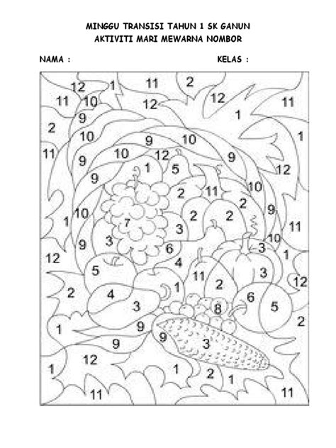 Buku Mewarna Nombor Selahropoole