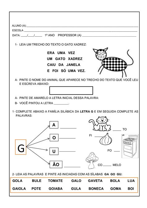 Atividades A Hist Ria O Gato Xadrez Educa O Infantil Nex Historia