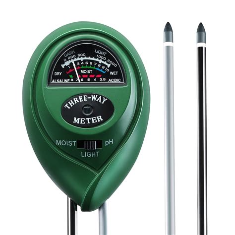 VicTsing 3 In 1 Soil PH And Moisture Light Intensity Meter Plant