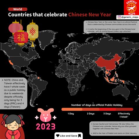 Countries That Celebrate Chinese New Year Maps On The Web