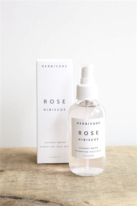 Herbivore Rose Hibiscus Coconut Water Hydrating Face Mist Logotipos