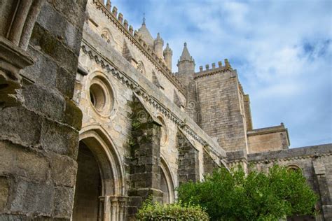 Pretty Gothic Cathedral Of Evora Stock Photo Image Of Travel Ancient