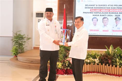 Jusuf Kalla Lantik Dewan Kehormatan Dan Pengurus Pmi Babel Masa Bakti