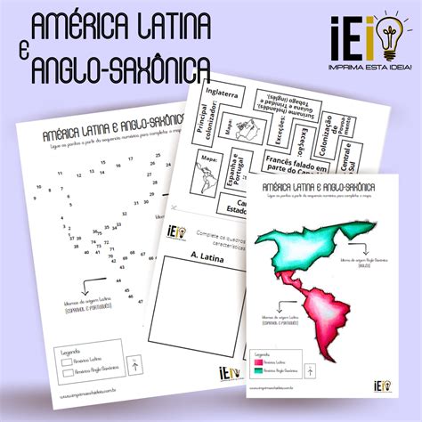 América Latina e Anglo Saxônica Imprima esta Ideia