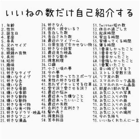 いいねの数だけ自己紹介 テンプレートみかん