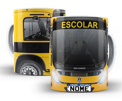 Caneca Personalizada Onibus Escolar Vfs Personalizados