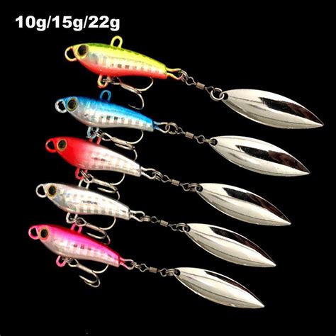 Buy Tackle Rotate Sequin Spoon Metal Wobblers Crankbaits Metal Fishing