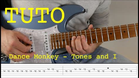 Tuto Dance Monkey Tones And I Electric Guitar Cover Youtube