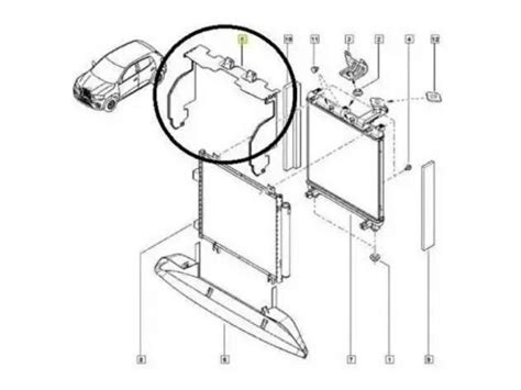 Defletor Ar Radiador Kwid Superior Original R Autorizada Pecas