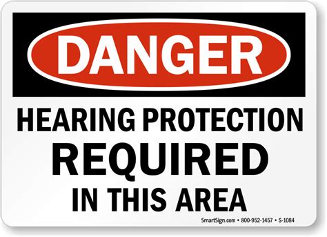 Hearing Protection Signs Hearing Protection Required Signs