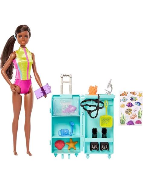 MTL BARBIE CAREERS MARINE BIOLOGIST DOLL BRUNETTE MOBILE LAB PLAYSET My Tobbies Toys Hobbies