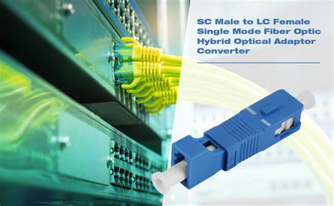 Oumefar Adaptateur Fibre Optique Sc M Le Vers Lc Femelle Hybride Fibre