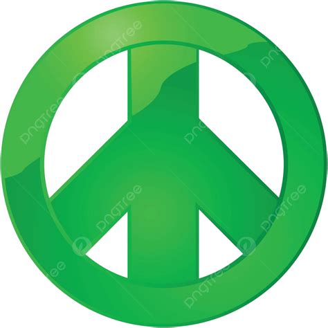 Peace Sign Green Bright Sign Vector Green Bright Sign Png And Vector
