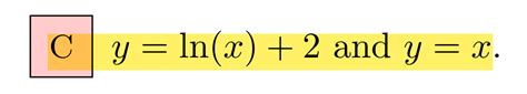 Solved C Y Ln X 2 ﻿and Y X