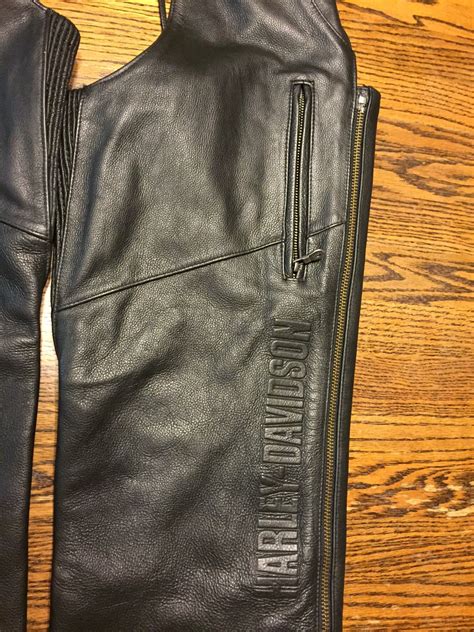 Harley Davidson Men S Deluxe Black Leather Chaps Harley Davidson Forums