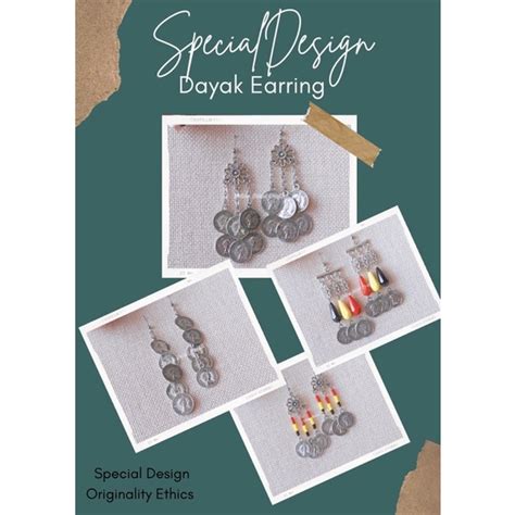 DAYAK EARRING GAWAI STYLE Shopee Malaysia