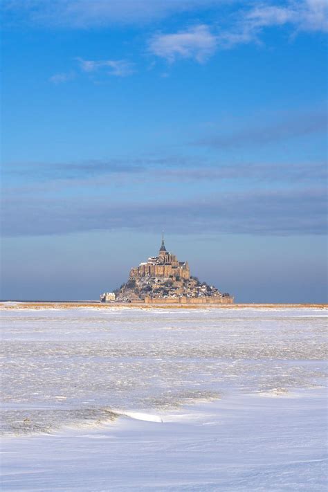 Mathieu Rivrin Photographe De Bretagne Neige Au Mont Saint Michel