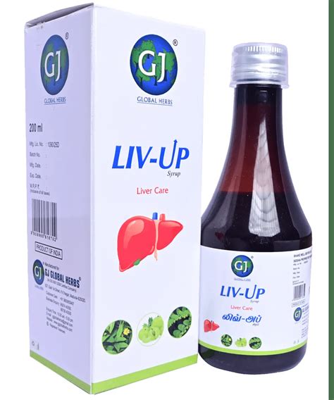 GJ Liv Up Siroop Lever Verzorgend Supplement 200 Ml Indian Food Store