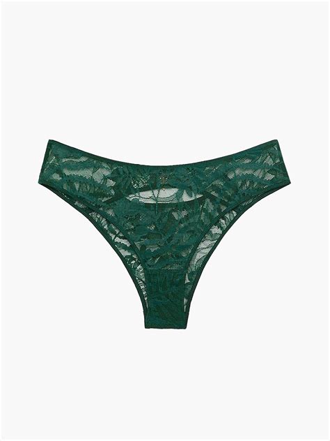 Shadowplay Lace Cheeky Panty In Green Savage X Fenty