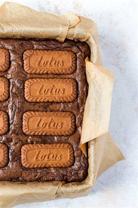 Lotus Biscoff Brownies Recipe Jessie Bakes Cakes