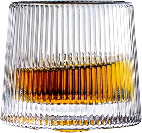 Crystal Whiskey Glasses Rolling Crystal Whiskey Tumblers Rotatable