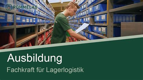 Einblicke in Ausbildung zur Fachkraft für Lagerlogistik m w d YouTube