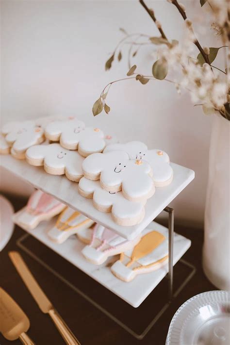 Pink Baby Shower With Hot Air Balloon Theme