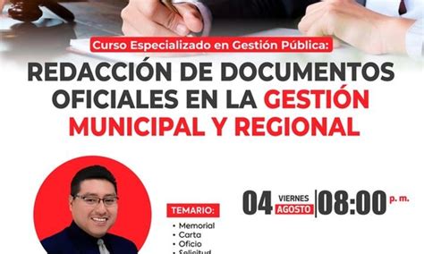 Curso Especializado en Gestión Pública REDACCIÓN DE DOCUMENTOS