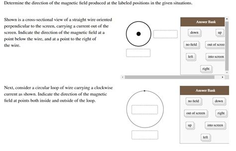 Solved Determine The Direction Of The Magnetic Field Produced At The Labeled Positions In The