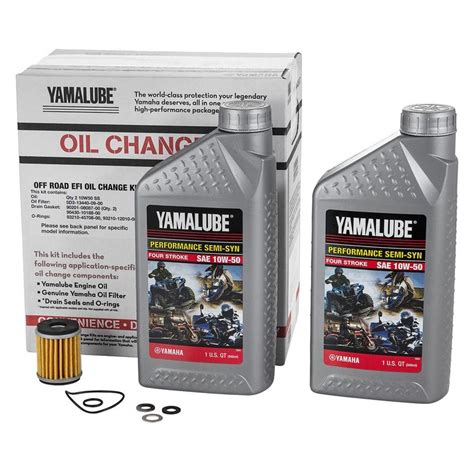 Yamalube Efi Off Road Semi Synthetic Oil Change Kit 10 420 Off