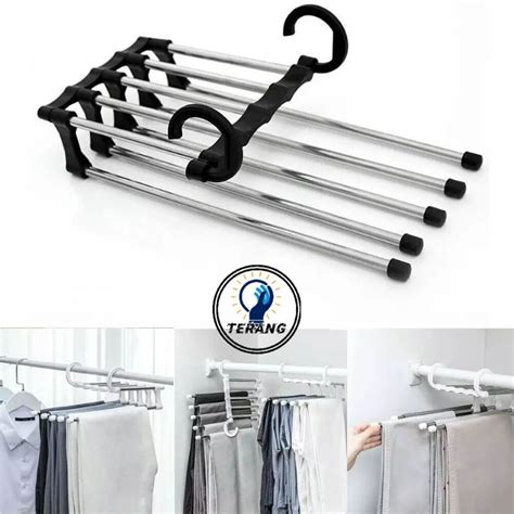 Jual Hanger Stainless In Trousers Gantungan Baju Celana Jilbab Syal