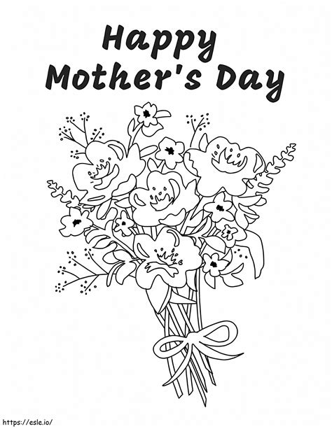 Flowers For Mom 8 Coloring Page