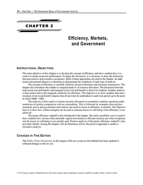 Hyman 10e Im Tb Ch02 Chapter 2 Efficiency Markets And Government