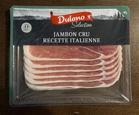 Jambon Cru Recette Italienne Dulano Selection Kalorie Kj A Nutri N