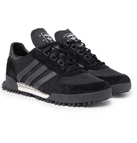 Lyst - Adidas Originals Marathon Tr Mesh, Suede And Leather Sneakers in ...