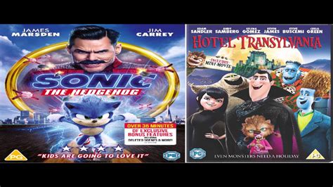 Sonic The Hedgehog And Hotel Transylvania Uk Dvd Unboxing Youtube