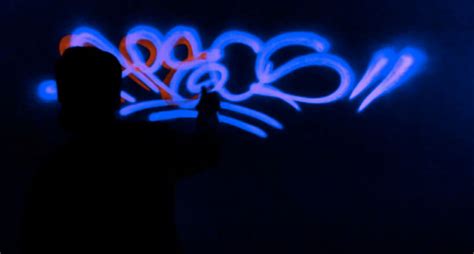 black light fluorescent graffiti by apex