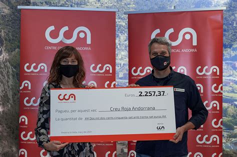 CCA dóna 2 257 37 a la botiga solidària de la Creu Roja Andorrana