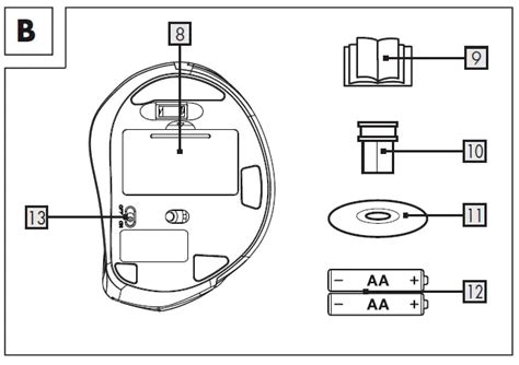 SILVERCREST SFM 2400 A1 Ergonomic Wireless Mouse Instruction Manual