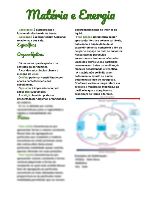 SOLUTION Resumo Mat Ria E Energia Estados Fisicos Quimica E F Sica