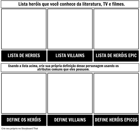 Folha De Trabalho Do Ativador Do Her I Pico Storyboard