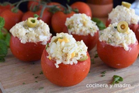 Tomates Rellenos De Arroz Cocinera Y Madre Tomates Rellenos