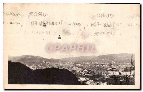 Carte Postale Ancienne Lourdes Teleferique Du En Plein Ciel Sur La