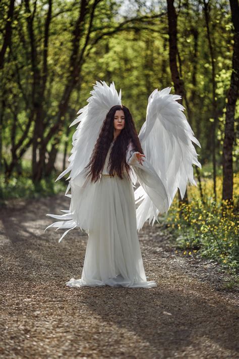 Large White Angel Wings Costume Etsy