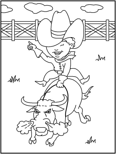 Collection Of Rodeo Coloring Pages Free Printable