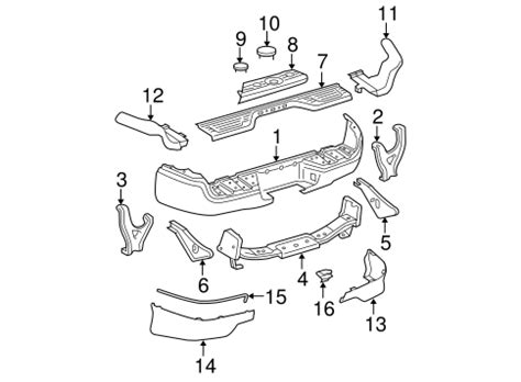 Bumper Components Rear For Toyota Tacoma Jim Hudson Toyota Parts