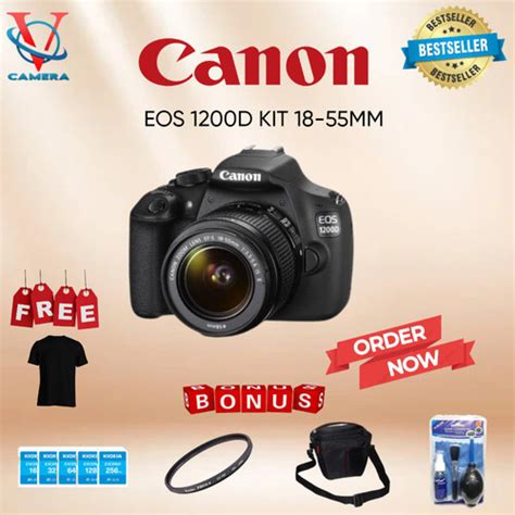 Jual DSLR CANON EOS 1200D KIT 18 55MM E0S1200D KIT 18 55MM PAKET 1