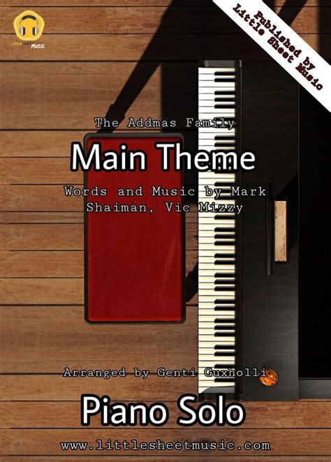 The Addams Family – Main Theme (Piano Solo) – Littlesheetmusic