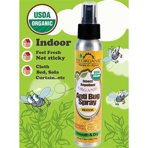 Anti Bug Spray Indoor 4 Oz Us Organic The Usda Certified Organic Skin Care Brand