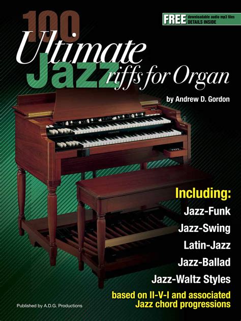 100 Ultimate Jazz Riffs For Organ Andrew D Gordon Partition